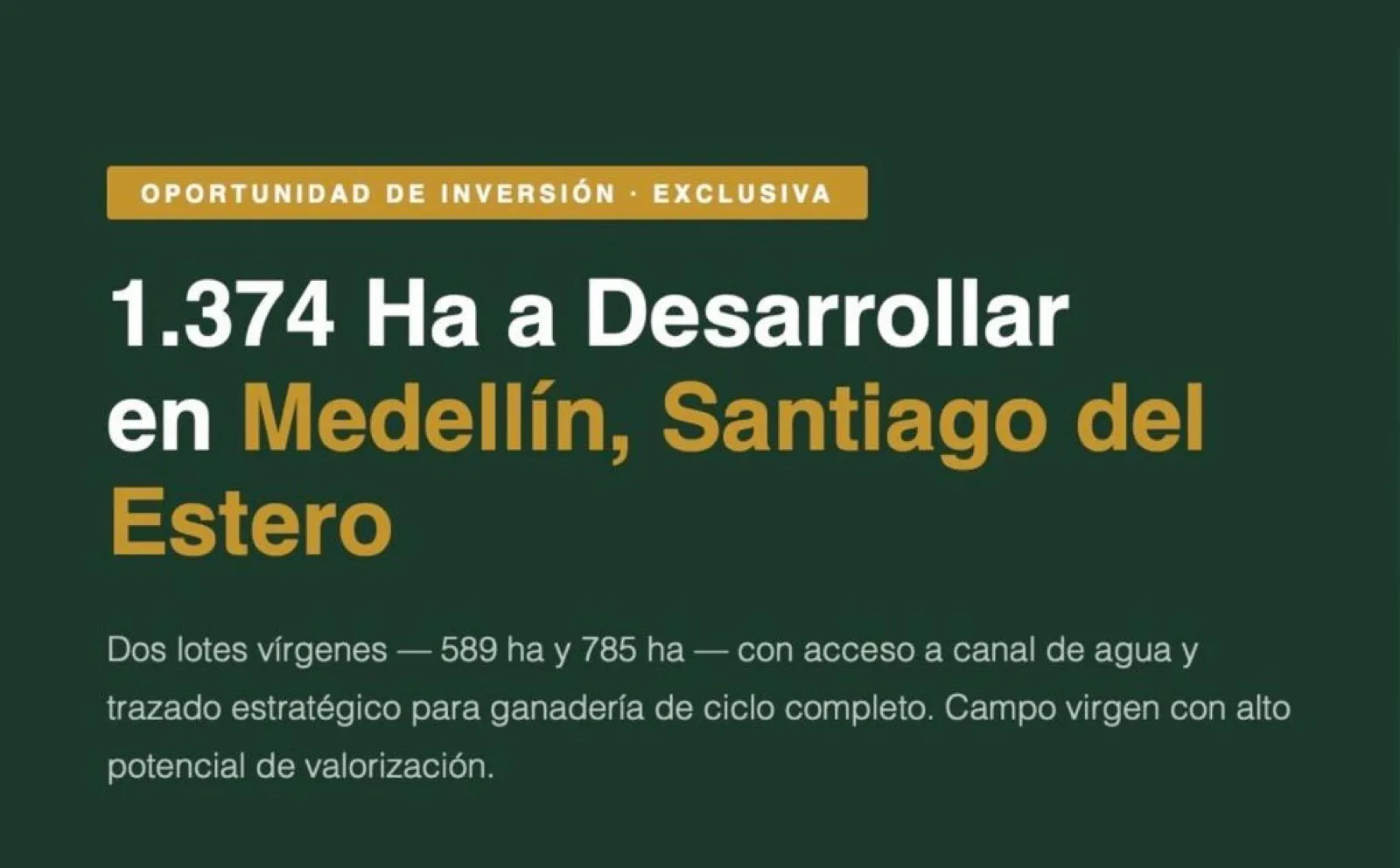 Campo en Medellin