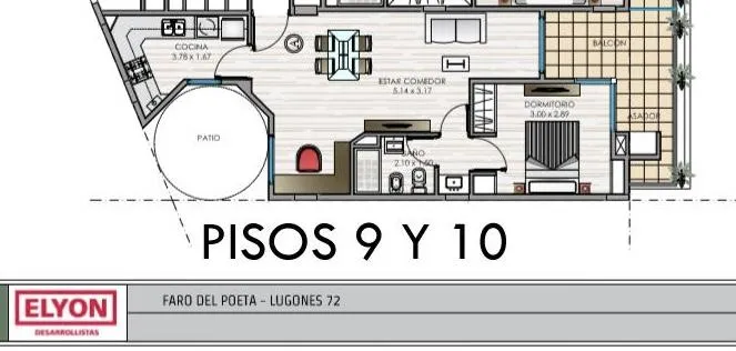 Poeta Lugones 72 Piso 10 · Nueva Cordoba